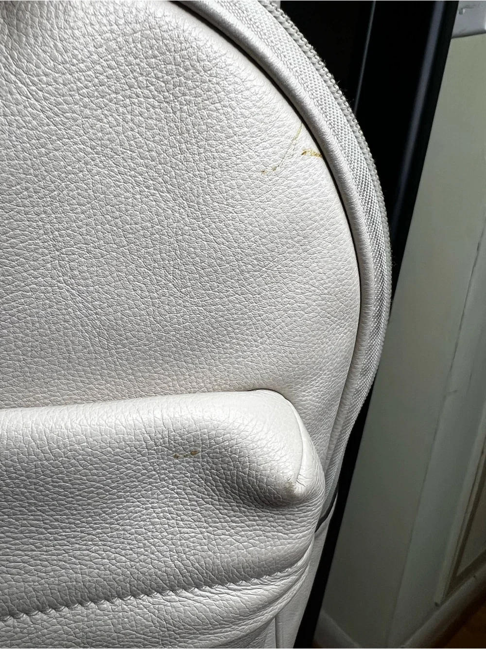 Gucci Print Large Ivory Leather Web Logo Backpack 547834
